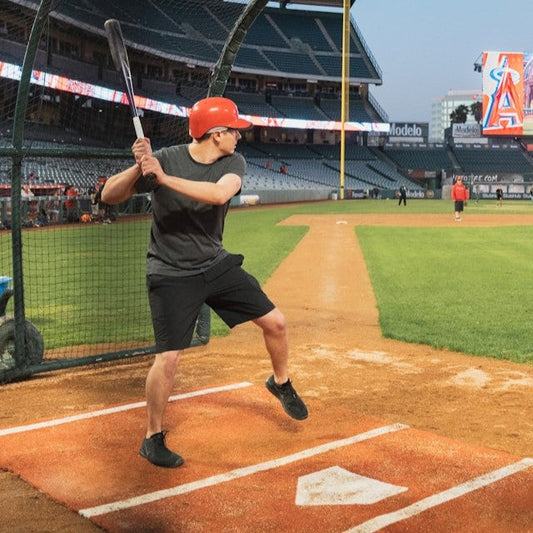 batting at a baseball game