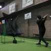 Compact Auto-Return Set for Perforated Balls │ Baseball Toss Machine & Net Set