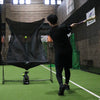 Compact Auto-Return Set for Perforated Balls │ Baseball Toss Machine & Net Set