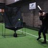 Compact Auto-Return Set for Perforated Balls │ Baseball Toss Machine & Net Set