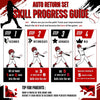 Auto-Return Set for Hard Balls │ Baseball Toss Machine & Net Set