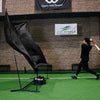 Auto-Return Set for Hard Balls │ Baseball Toss Machine & Net Set