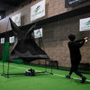 Auto-Return Set for Hard Balls │ Baseball Toss Machine & Net Set