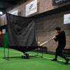 Auto-Return Set for Hard Balls │ Baseball Toss Machine & Net Set