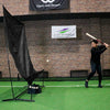 Auto-Return Set for Hard Balls │ Baseball Toss Machine & Net Set