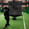 Auto-Return Set for Hard Balls │ Baseball Toss Machine & Net Set