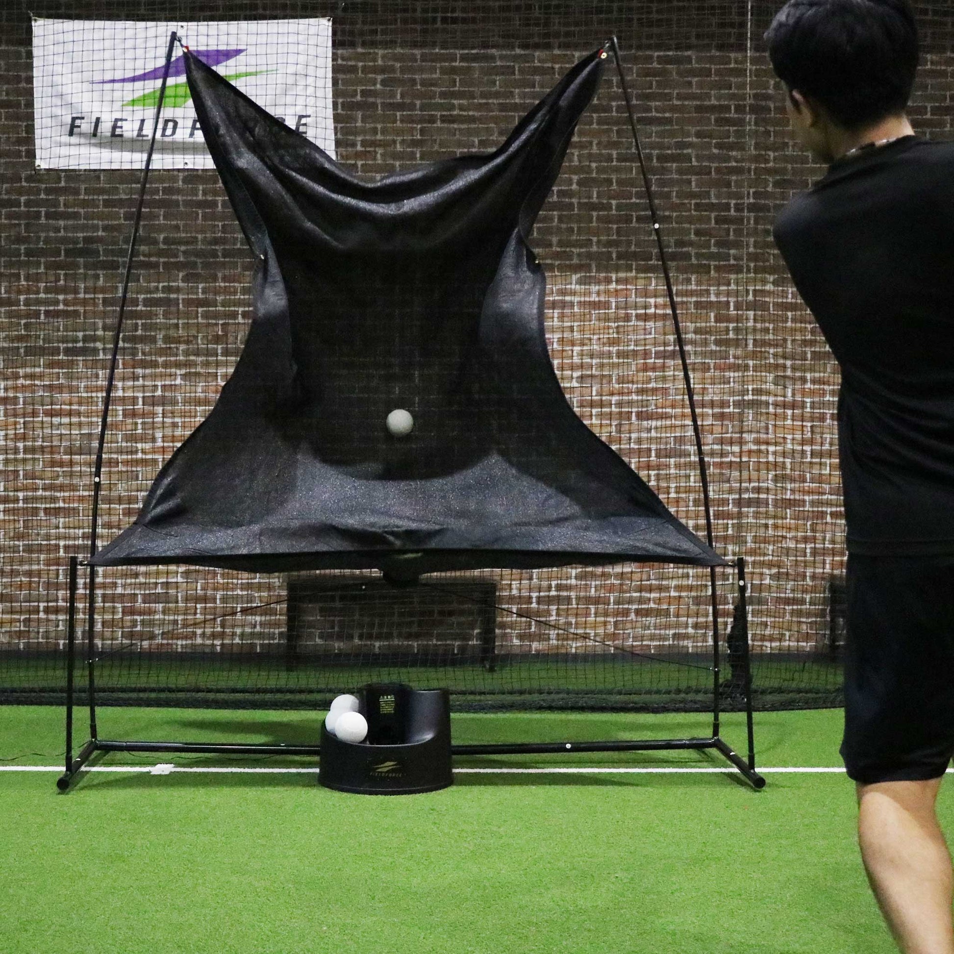 Softball Auto-Return Net Set by FieldForce
