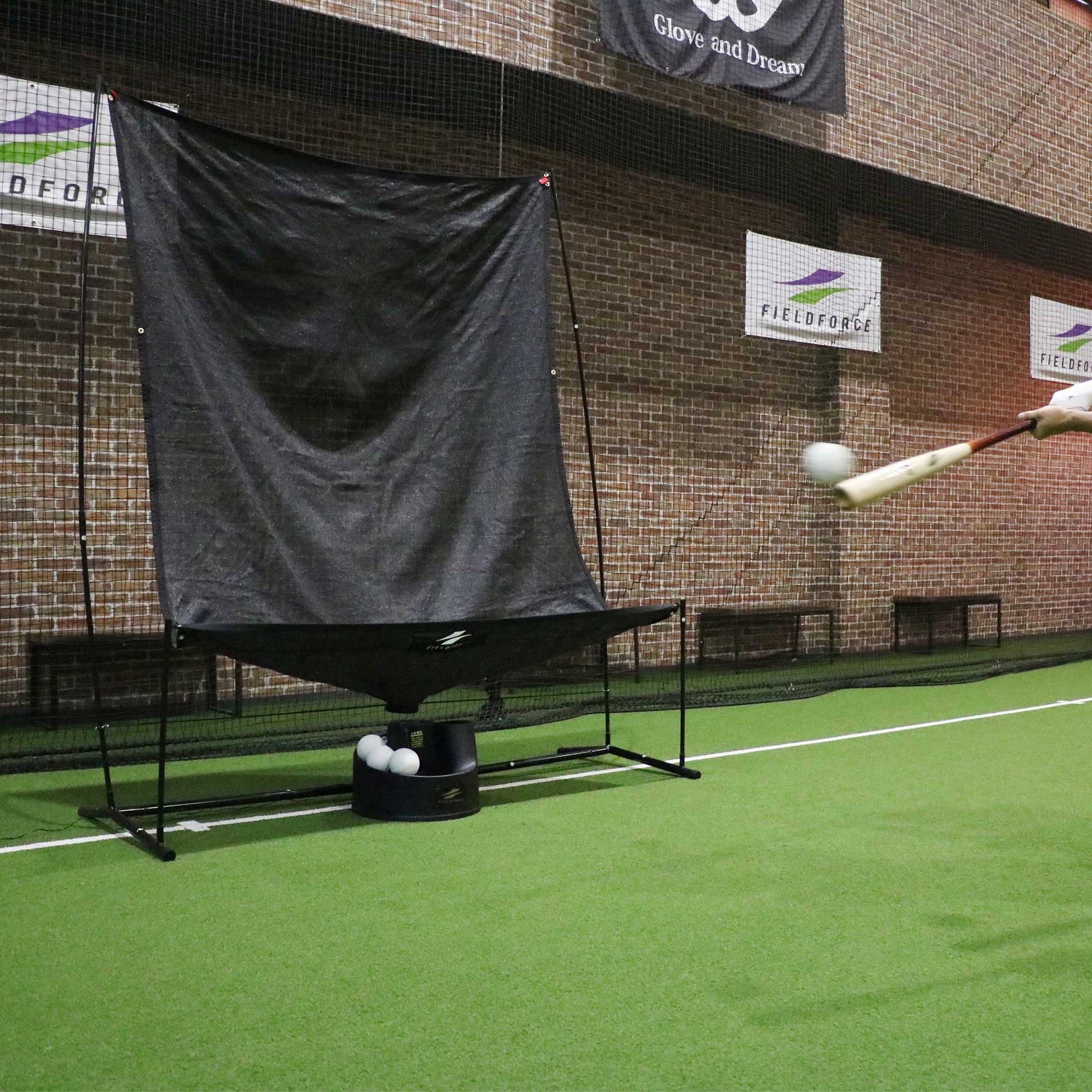 Softball Auto-Return Net Set by FieldForce
